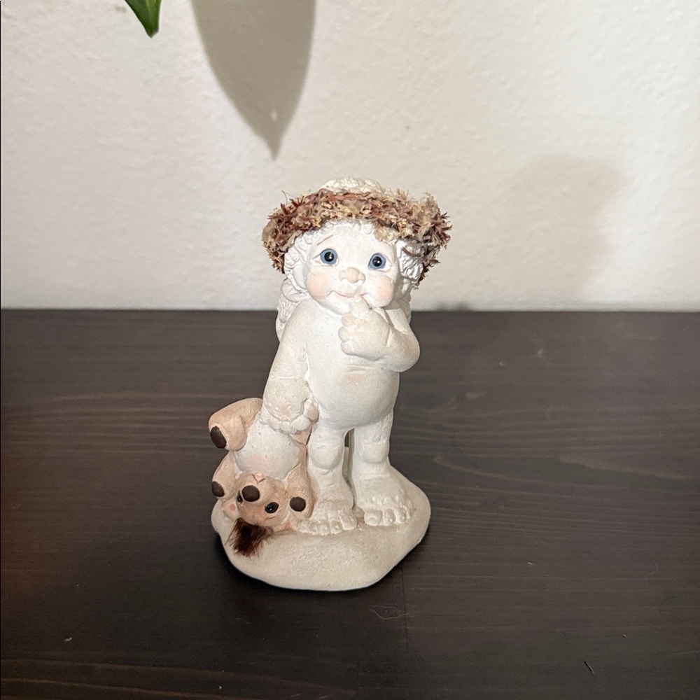 Vintage Dreamsicle with teddy bear